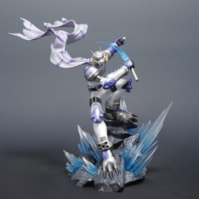 22cm/8.66in Anime Digimon Adventure Figurine Wolfmon Figurines d'Action Statue en PVC Ornement de Bureau Figurine de Collection Jouets Cadeaux With Box gray