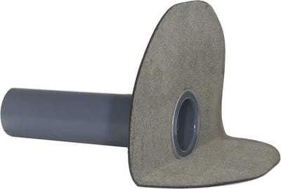 Dakafvoer Rond - Platdakafvoer Hoekafvoer - Dak Water Afvoeren - Met Bitumen Flens - DN 70 DN 100 - Zwart