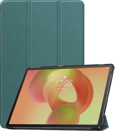 Hoesje - Geschikt voor Lenovo Idea Tab - Dun & Stevig - Trifold Bookcase - Hard Cover - Hardcover Book Case - Tablet Hoes - Donkergroen