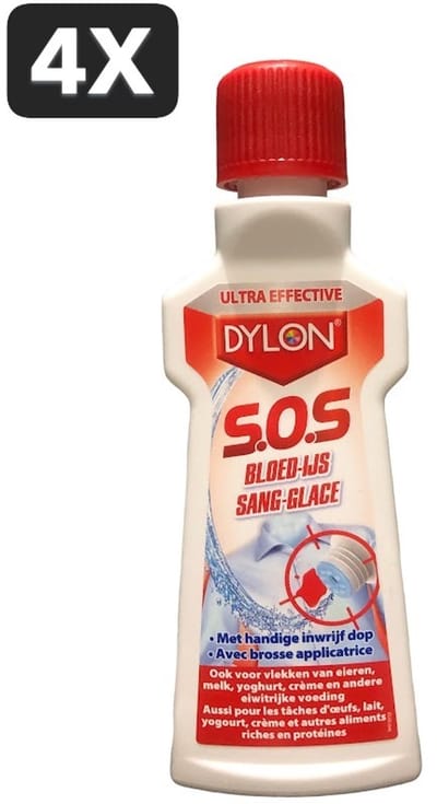 4 x Dylon S.O.S. Vlek Bloed/Ijs 50ml