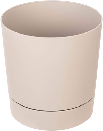 KADAX Aura 350 gerecyclede plantenbak met voet - beige