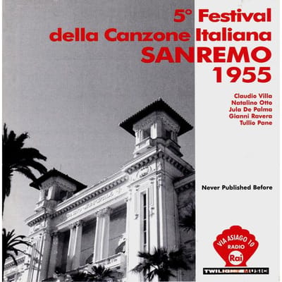 CD RAI VIA ASIAGO: SAN REMO 1955 - Rai Via Asiago: San Remo 1955  TWICDAS0517 Twilight Music 2005 Italië Pop Gebruikt gray