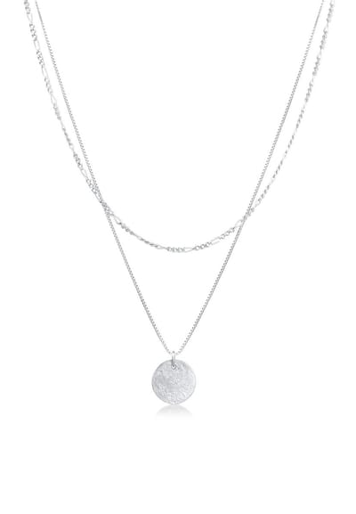 Elli - Halsketting - Dames Laagje Plaatje Hanger Boho in 925 Sterling Zilver - Dames