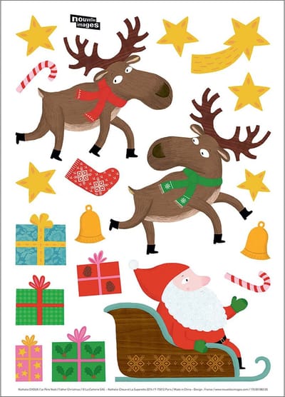 Raamstickers - Kerst rendier