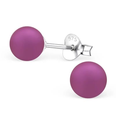 Aramat Jewels | Oorbellen | Zilveren Parel Oorbellen - Tijdloze Elegantie | 4mm / Licht Roze | | | Zilver | Kinderen, Volwassenen | Verkleurd niet