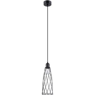 Sollux Lighting Wandlamp Suba - E14 - zwart - staal - 12x12x139cm