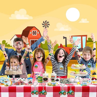 Tractor cadeau set 110-delig voor kinderen - Boerderij accessoires voor verjaardagen en feesten