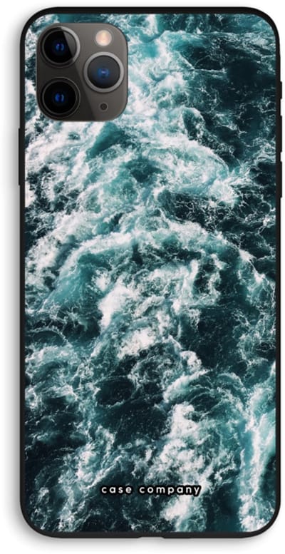 Case Company® - Hoesje geschikt voor iPhone 11 Pro Max hoesje - Zee golf - Biologisch Afbreekbaar Telefoonhoesje - Bescherming alle Kanten en Schermrand