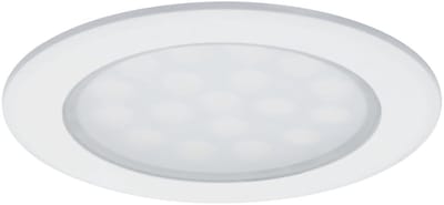 LED-meubelinbouwlampen Spiegelkast rond 65 mm 2x2,5W 2x180lm 230/12V 3000K Wit mat