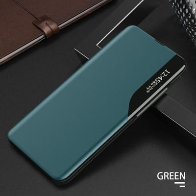 Étui à rabat en cuir intelligent avec fenêtre de visualisation latérale magnétique pour Samsung Galaxy S26 Ultra S25 S24 S23 Plus FE Housse antichoc Galaxy S25 Ultra