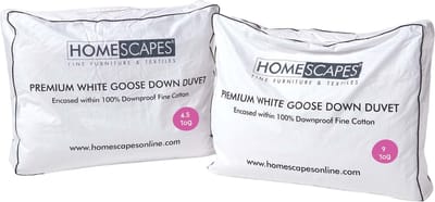 Homescapes Premium Donzen 4-Seizoenen Dekbed 230x200 cm – ≥70% Ganzendons – Warmteklasse 3+2 – Katoen 300TC – OEKO-TEX® & RDS – Wasbaar 40°C