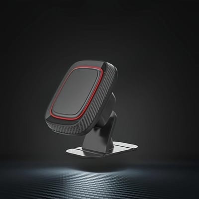 Nieuwe Hoogwaardige Magnetische Telefoonhouder voor Auto, Dashboardmontage voor Navigatie, met 4 Grote Metalen Magneten, 360-Graden Rotatie voor Eenvoudig zwart
