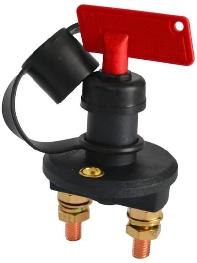 Dragon-Tools Hoofdstroomschakelaar 300A 2 - Polig voor Caravan - Boot of Auto - met Extra Sleutel