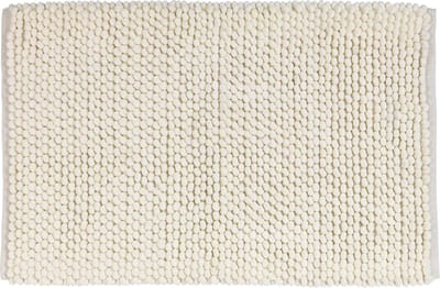 Badmat Urdu Ecru, badmat, veilig, zacht, pluisvrij, polyester, beige, 60 x 0 x 90 cm