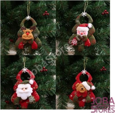 Kersthangers Kerstboom set van 4 stuks