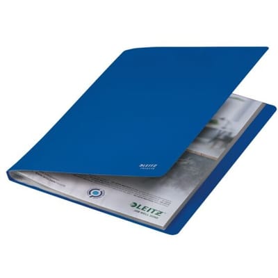 Leitz® Recycle documentenhouder, A4, 40 documentvakken, tot 2 vel/omslag, rugetiket, 100% recyclebaar, kunststof, blauw