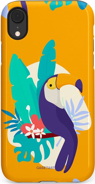 Casetastic Hoesje Geschikt voor Apple iPhone Xr - Stijlvolle Beschermende Duo-layer Case - Toeceaan