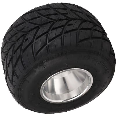 11x7.10 5 Go Kart Band met Velg Rubber Aluminiumlegering 4PR Tubeless Achterwiel Velg Band Montage voor ATV UTV SxS Side By black