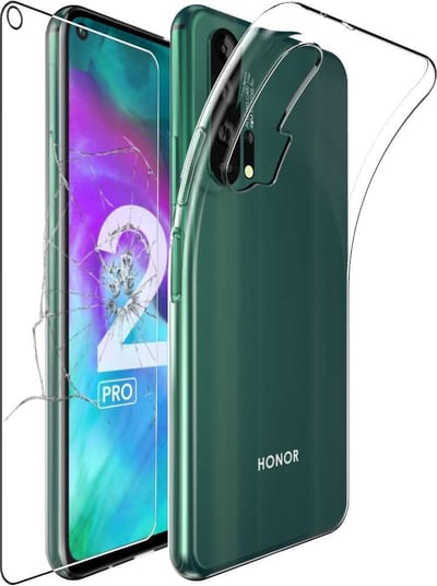 ebestStar - Hoes geschikt voor Honor 20 Pro, Back Cover, Beschermhoes anti-luchtbellen hoesje, Transparant + Gehard Glas