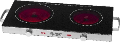 2-pits Infrarood Kookplaat Glaskeramisch 2800W - Dubbele Elektrische Kookplaat voor Kamperen en Thuis