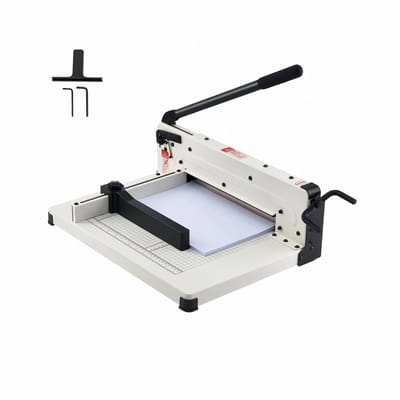 Stervia Papiersnijder - Snijmachine papier - Papiersnijmachine - Papiersnijder Hefboom - Max. A4 Formaat - Wit - 51.5 x 38.5 x 32 cm