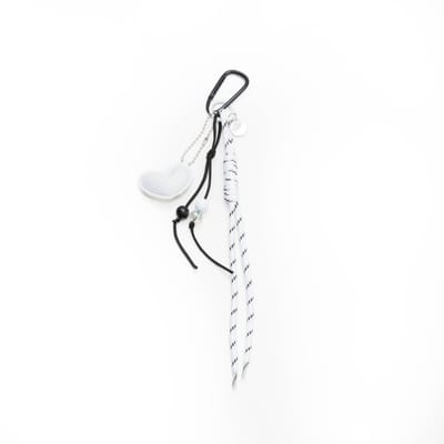 xoxo Wildhearts Bag Charm - Rope Heart - White - Hangertje voor handtas - Accessoire voor dames tas - Touwtje met hart - Hartjesketting - Sleutelhanger - Wit