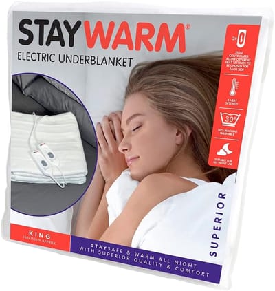 Elektrische Onderdeken Kingsize - Warmte deken met 3 standen voor een comfortabele nachtrust