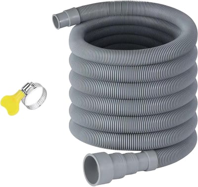 Afvoerslang voor caravans - 7 m - Opvouwbare afvoerslang met verstelbare adapter - Lekvrij en ruimtebesparend - Voor camper, aanhanger
