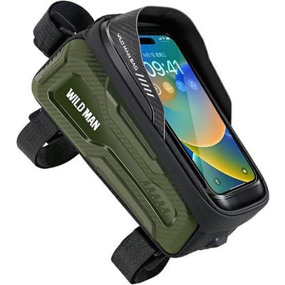 Wildman M20 Serie - Waterdichte Fietstas - 1L - Groen - Verstevigde Constructie
