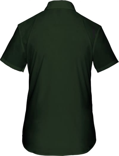 Kariban Overhemd in onderhoudsvriendelijk polykatoen-popeline korte mouwen dames K548 - Forest Green - 4XL