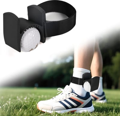 Golf enkelrek - Golfbal enkelrek - Leuk - 5,6 × 3,5 × 5,5 cm - Grappig enkelrek - Ontworpen voor golfers - Golfbalaccessoire - Humoristisch speeltje voor mannen en vrouwen - Zwart (bal niet inbegrepen)