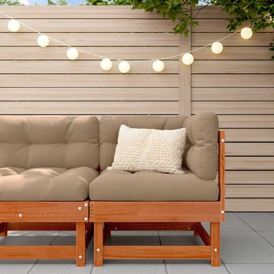vidaXL - Tuin - Hoekbank - Massief - grenenhout - Wax - Bruin - Dennen