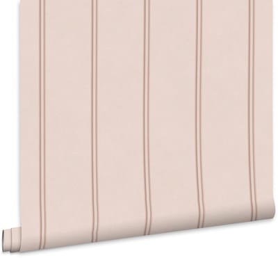 Laura Ashley Chalford Wood Panelling Behang - Streep - 10mx52cm - Roze
