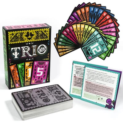 TRIO Kartonnen Bordspel Strategisch Kaartspel Plezier Voor Familie Vrienden Feesten 3-6 Spelers Spel Entertainment Voor Alle Leeftijden speelgoed Kaart black