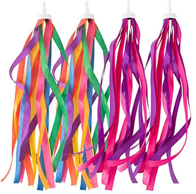 Kleurige Fietsstreamers voor Kinderen - Set van 4 - Decoratie voor Fiets, Scooter en Driewieler