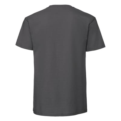 Fruit of the Loom Heren Iconic Premium Ringspun Katoen T-Shirt (Licht Grafiet)