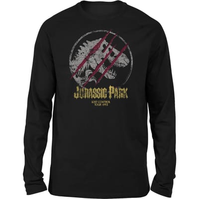 Jurassic Park Lost Control Unisex Long Sleeved T-Shirt - Zwart - L