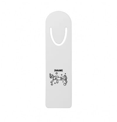 Hacebo® - Duiken met eigen naam metalen boekenlegger - Zwemmen - Duiker - Sport Bladwijzer boekenleggers - 12.7 cm x 3.2cm