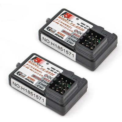 Récepteur Flysky FS-GR3E AFHDS 2.4G 3CH de conception ultra-légère pour voiture et bateau RC FS-GT2 FS-GT2B FS-GT3B FS-GT3C FS-IT4S 2pcs