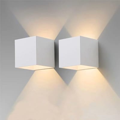 Moderne LED-wandlampen 12W - Waterdicht en Verstelbare Stralingshoek - Binnen en Buiten - Warm Licht 3000K