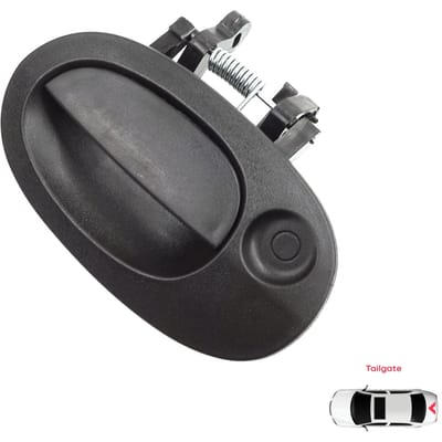 EDP1557 Achterklep Buitendeurklink Zwart voor Renault Kangoo KC Express FC Nissan Kubistar MK1 X76 8200153666
