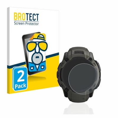BROTECT - Screenprotector voor Garmin Instinct 2X Solar - Folie Beschermfolie matte 2 Stuks