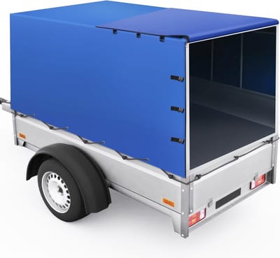 Aanhangerzeil Plat - Dekzeil Aanhanger - Transport Beschermen - Volledig Afgedicht Ontwerp - 208 x 114 x 90 cm - Blauw