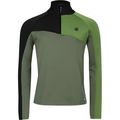 Dare2b Dignify Iii Core Stretch Sweatshirt Met Halve Rits Groen S Man