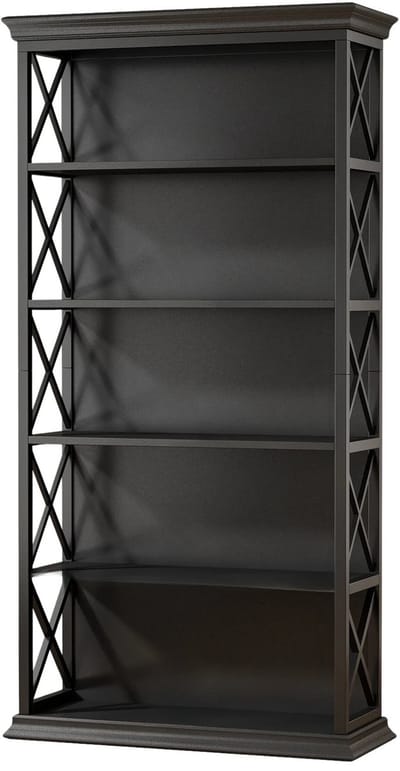 Boekenkast Luno - Bruin - Met 6 Lagen - Boekenrek Opbergrek - Voor Kantoor, Woonkamer of Slaapkamer