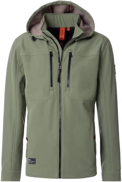 Casa Moda Softshell Jas Met Stretch En Afneembare Capuchon - XXL