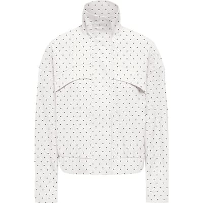 Jacqueline de Yong Jas Jdynaomi L/s Jacket Wvn Exp 15381452 Cloud Dancer/black Dots Dames Maat - XS
