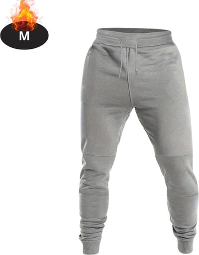 Livano Trainingsbroek Heren - Sportbroek - Trainingsbroek Lang - Trainingspak - Sportkleding - Lichtgrijs - M