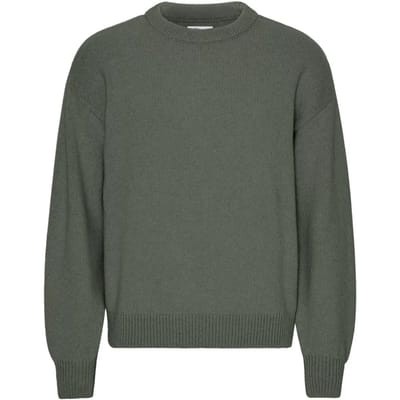 Trui met oversized ronde hals Colorful Standard Dusty Olive