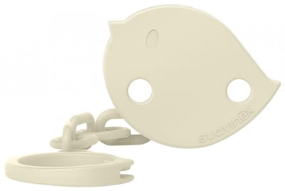 Speenclip met ketting - SUAVINEX - Birdies - Vanaf de geboorte - Beige